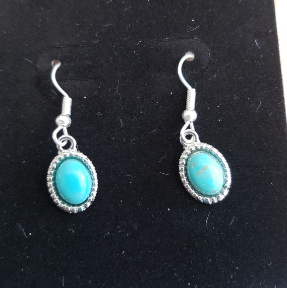 Turquoise earrings. EACH PAIR is $8. Combined shipping is available upon request - Picture 2 of 3